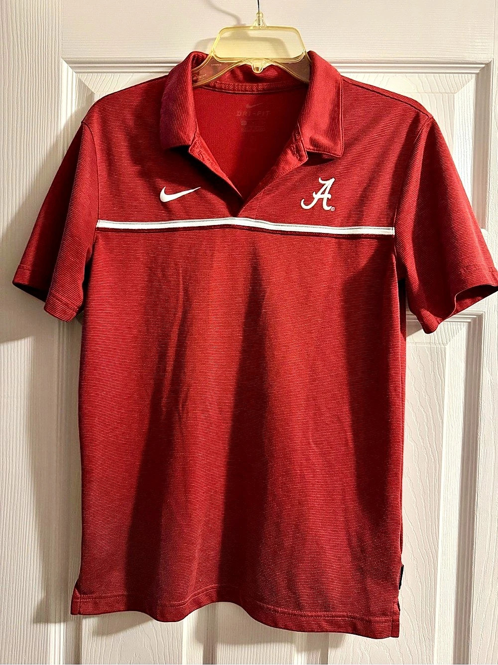 Nike Alabama Crimson Tide Legacy Striped Dri-FIT Polo Red Men’s Small